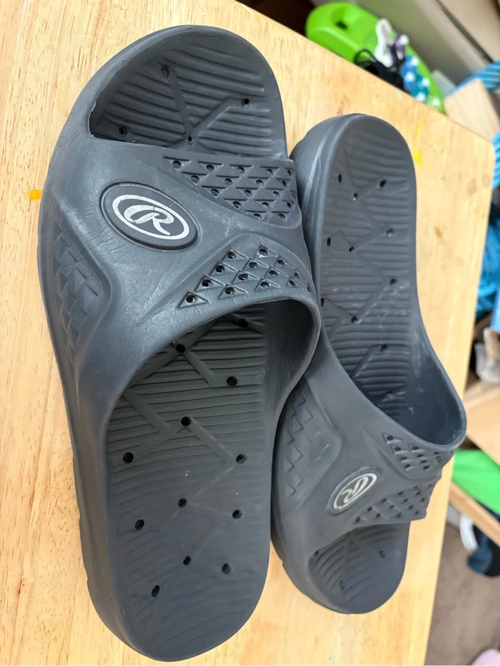 Men's Black Slide Sandals - Comfort Slip-On